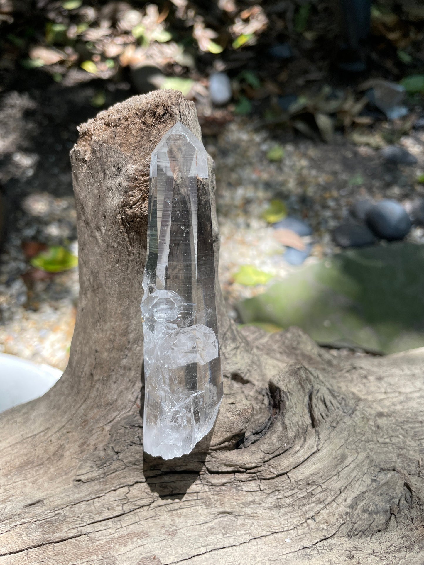 Stunning Columbian Lemurian Optical Quartz Point Specimen 62.7g Mineral Crystal