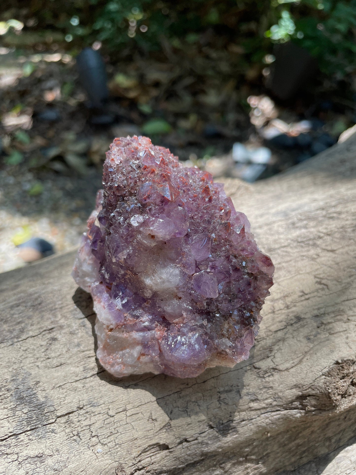 Thunder Bay Amethyst Ontario Canada 277.2g Specimen Amethyst with Hematite Mineral Crystal