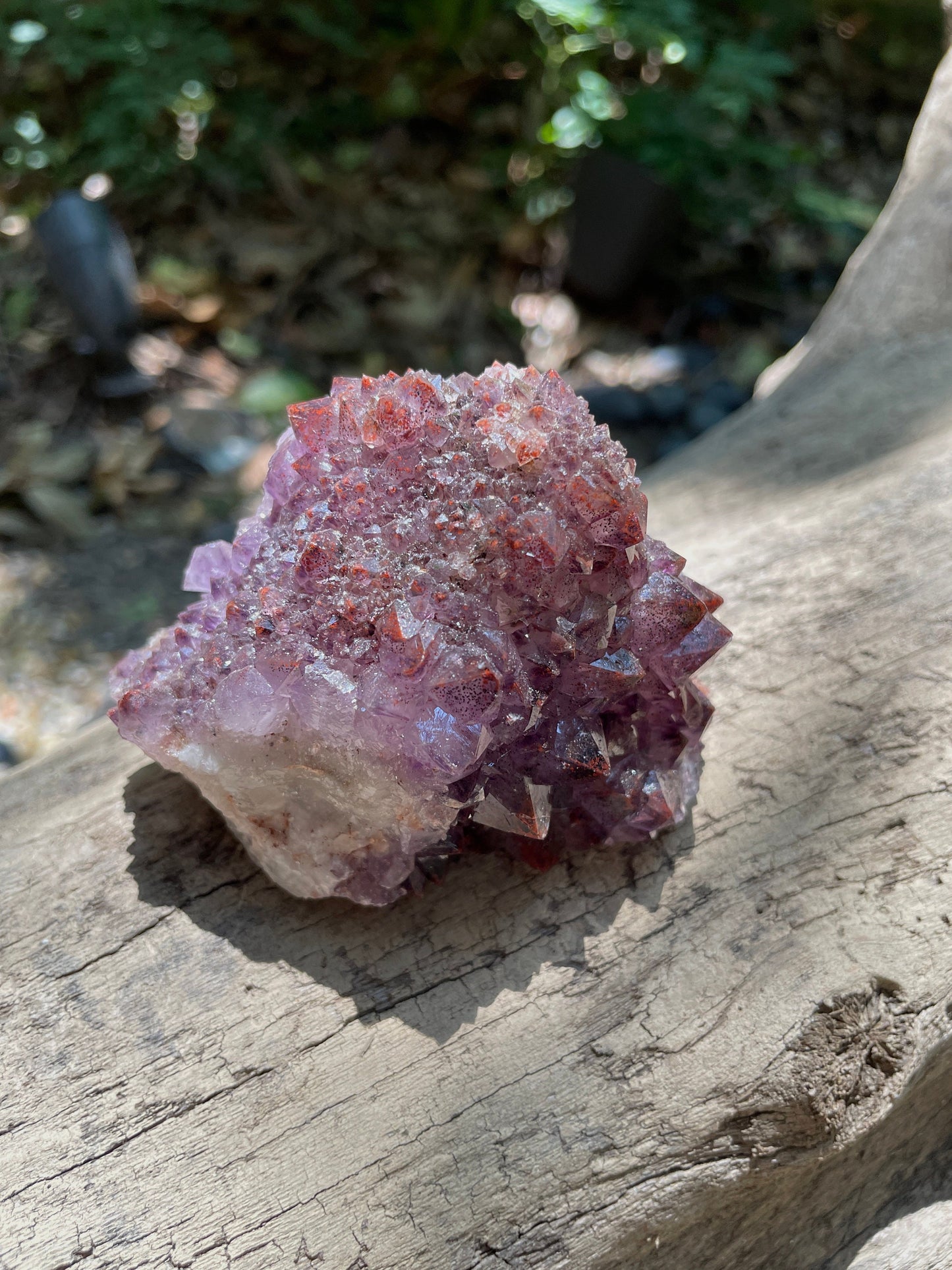 Thunder Bay Amethyst Ontario Canada 277.2g Specimen Amethyst with Hematite Mineral Crystal