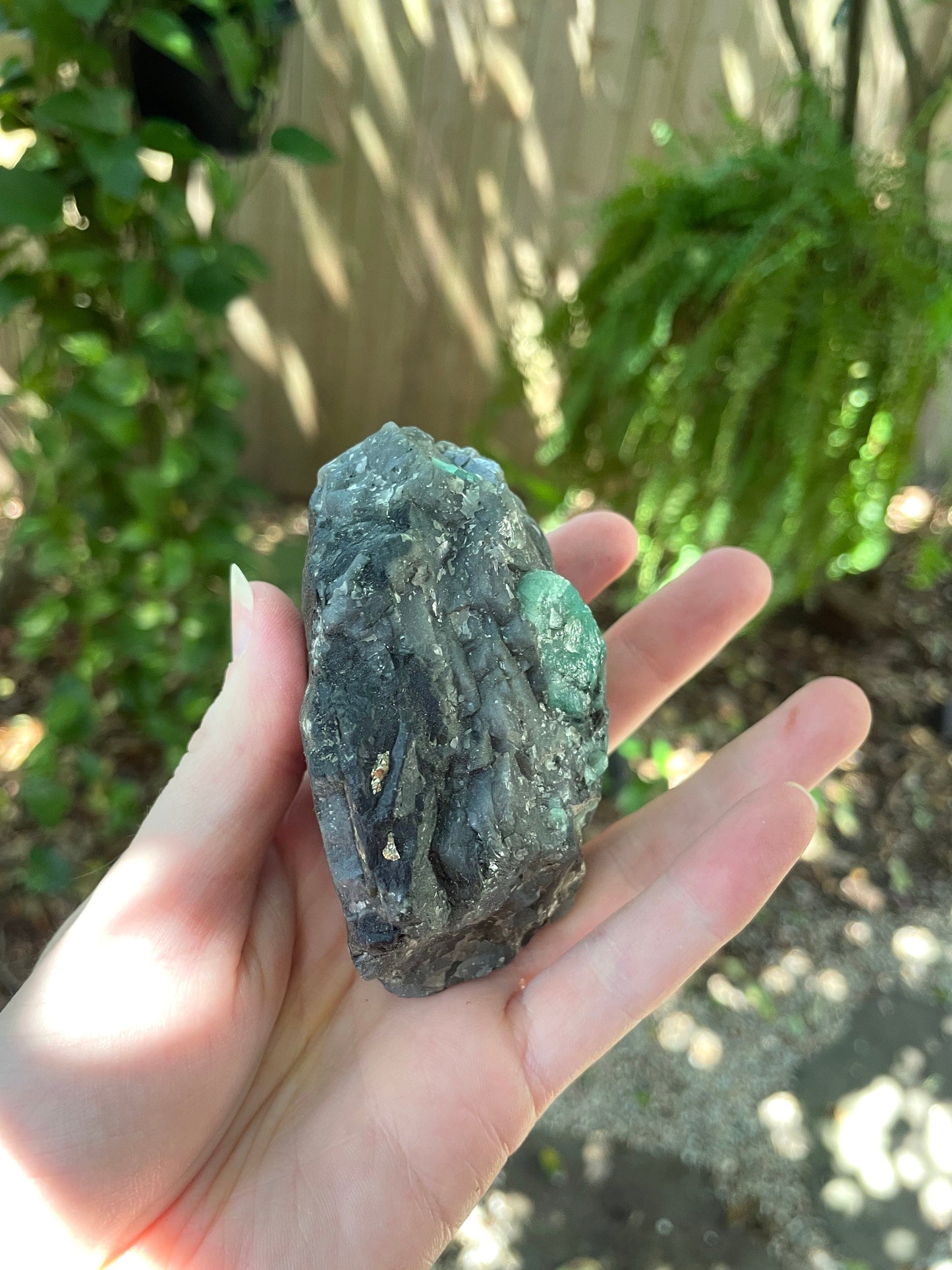 Emerald in the matrix from Brazil 272.3g Specimen Crystal Mineral