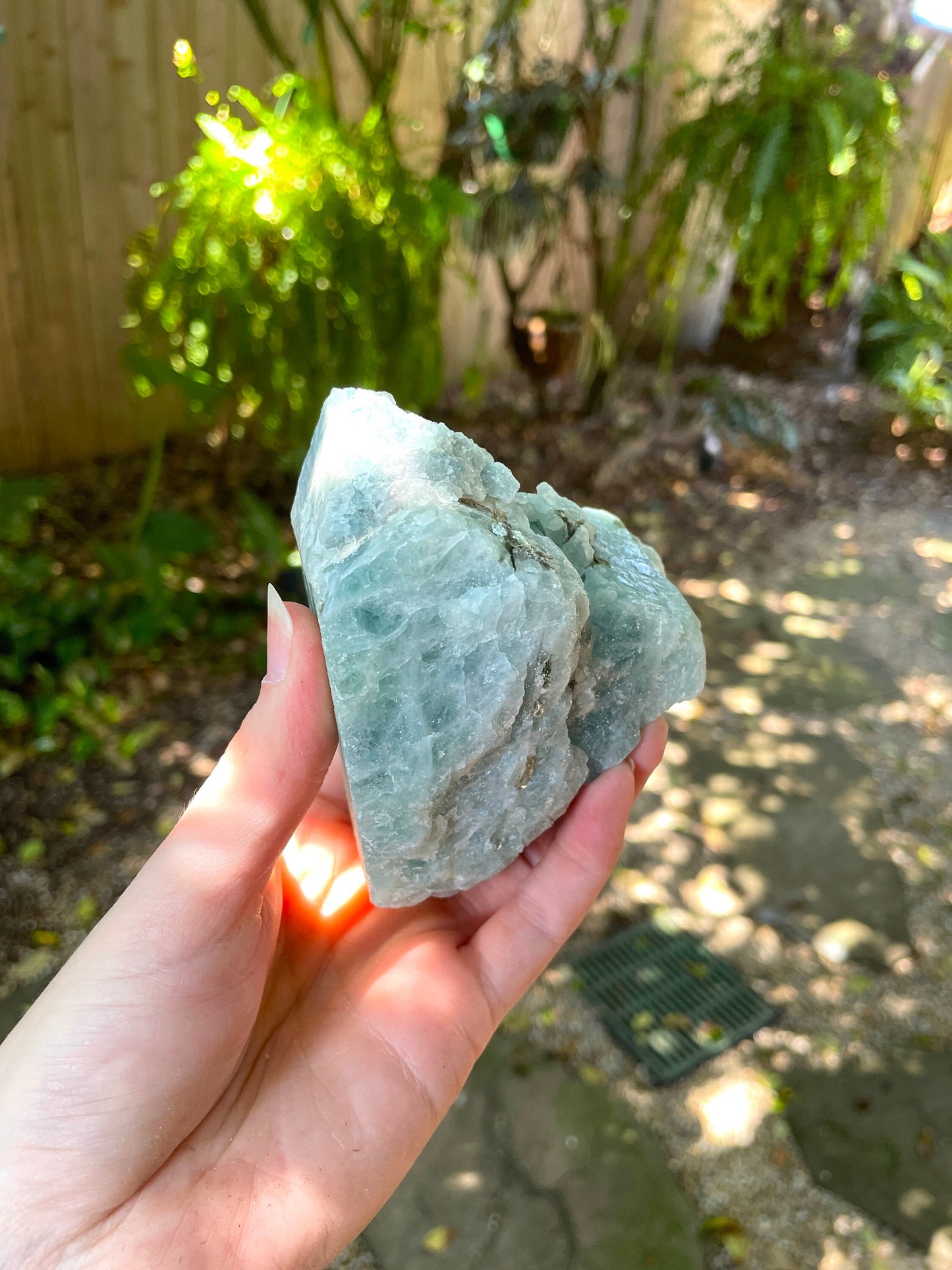 Aquamarine/Beryl Heart Shaped Raw Crystal from Minas Gerais Brazil 446g Specimen Mineral Crystal