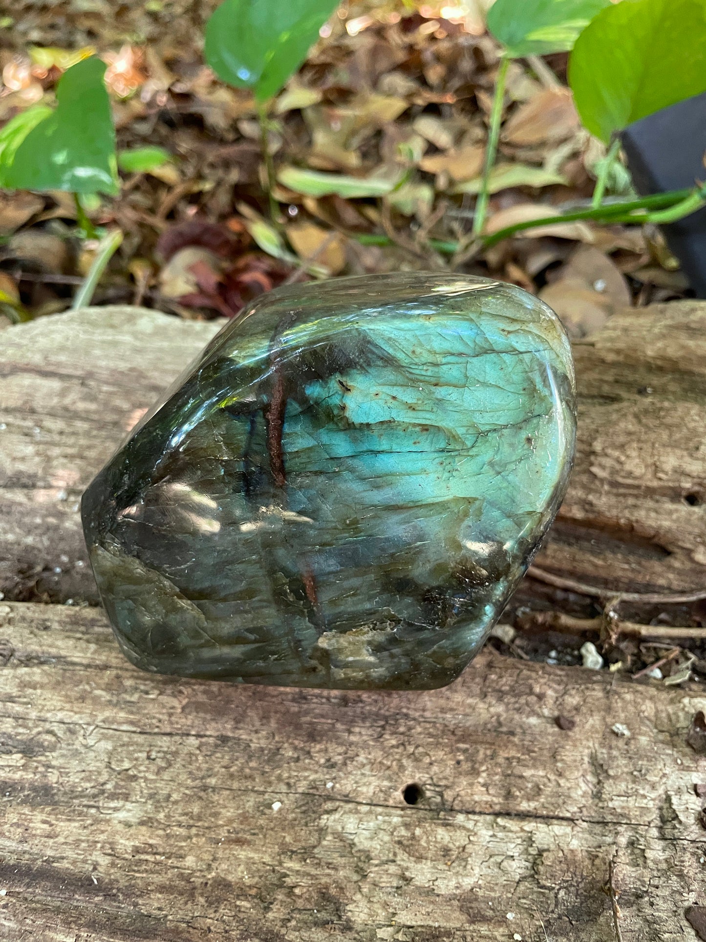 Polished Labradorite Freestanding Display Stone 850g 1lb 14oz Specimen With Great Flash Mineral Crystal