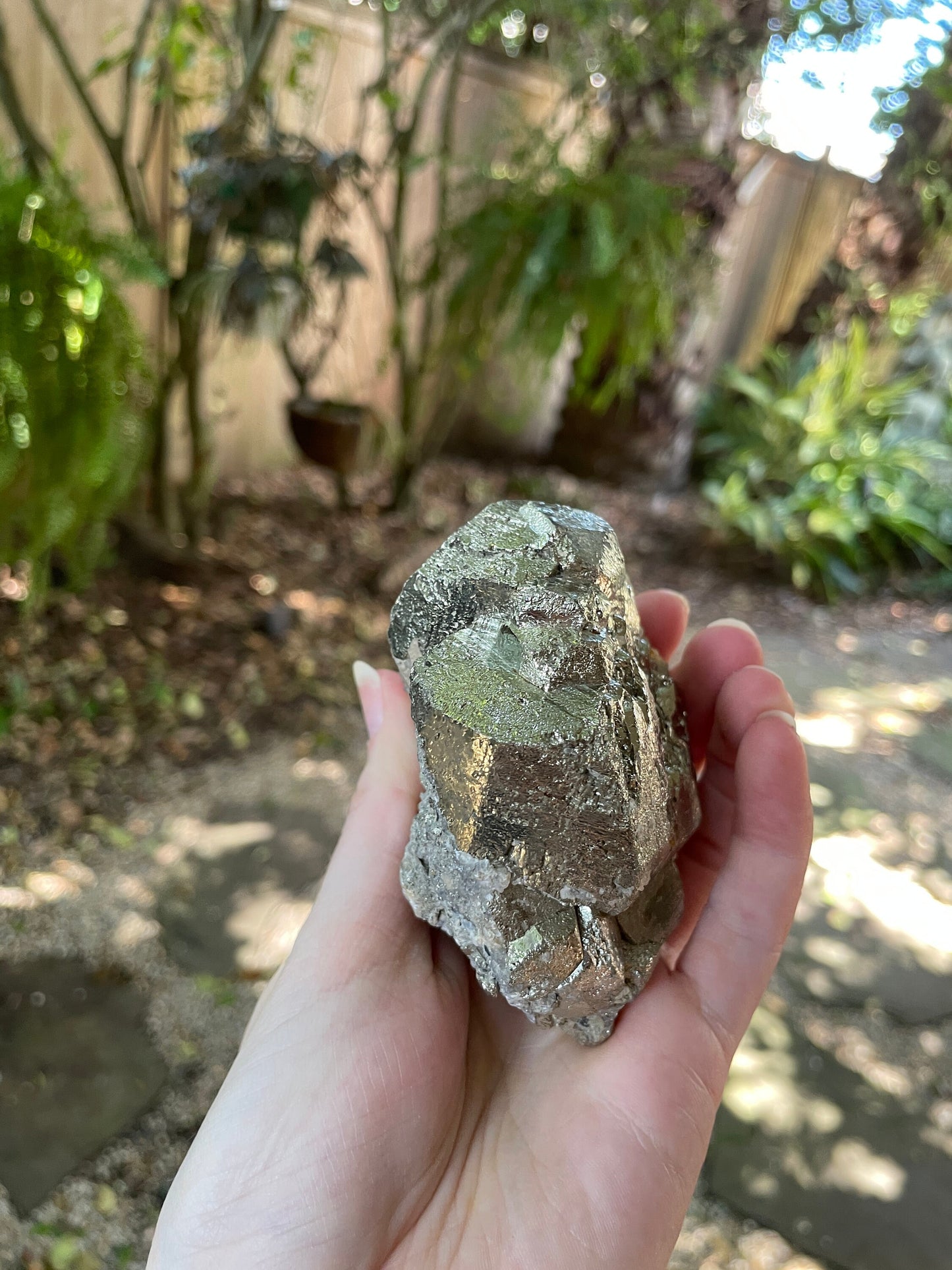 Beautiful Rare Natural Raw Pyrite Crystal 549g, Shiver Boyaca, Columbia Mineral Specimen