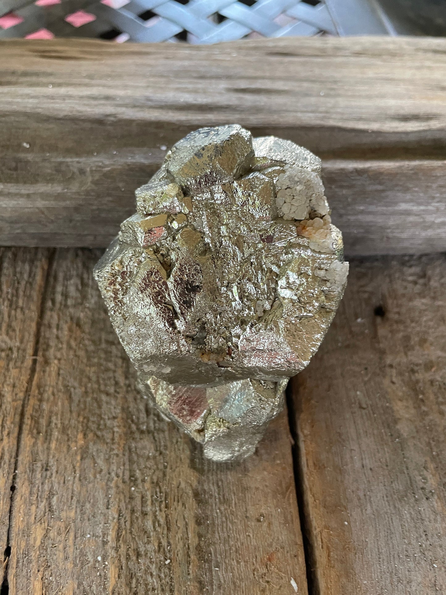 Beautiful Rare Natural Raw Pyrite Crystal 549g, Shiver Boyaca, Columbia Mineral Specimen