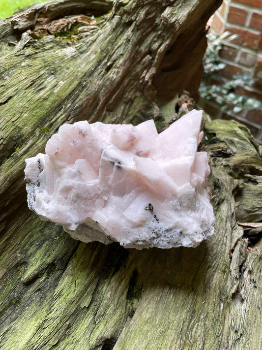 Mangano Calcite Specimen from Racracancha Mine, Cerro De Pasco, Peru 912g 2lbs 0.2oz Mineral Crystal