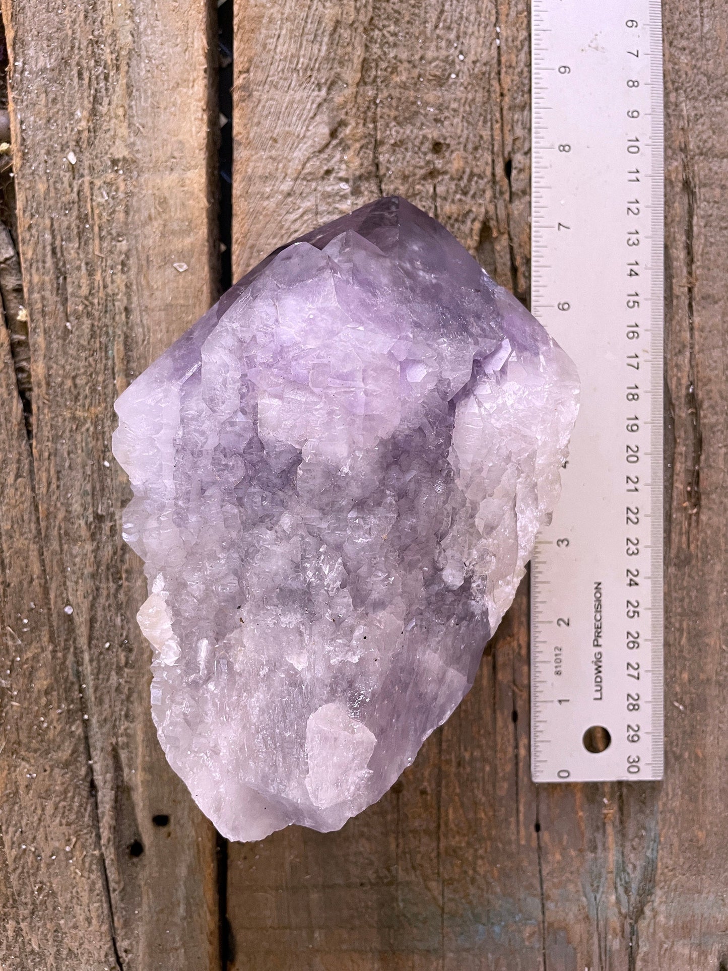 Elestial Amethyst With Polished Tips 1732g 3lb 13.1oz From Brazil Specimen Mineral Crystal