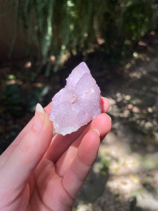 Pale Amethyst Spirit Quartz Cluster 57.6g Specimen From Mpumalanga South Africa