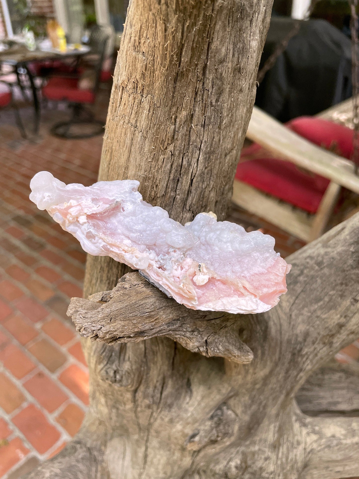 Rare Natural Botryoidal Pink Opal from Ica, Peru Specimen 84.5g Mineral Crystal