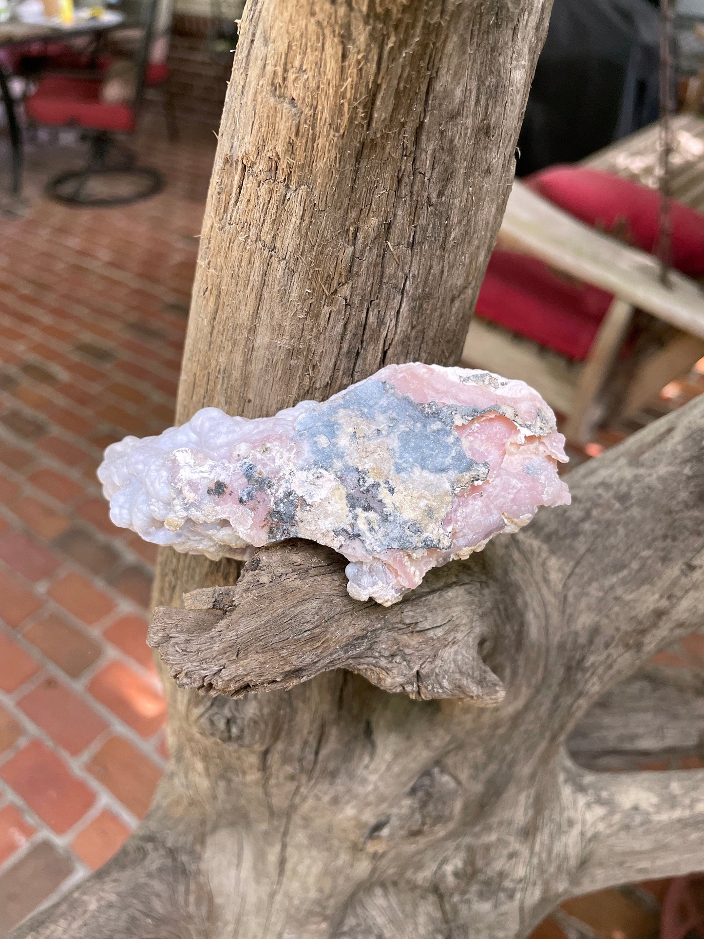 Rare Natural Botryoidal Pink Opal from Ica, Peru Specimen 84.5g Mineral Crystal