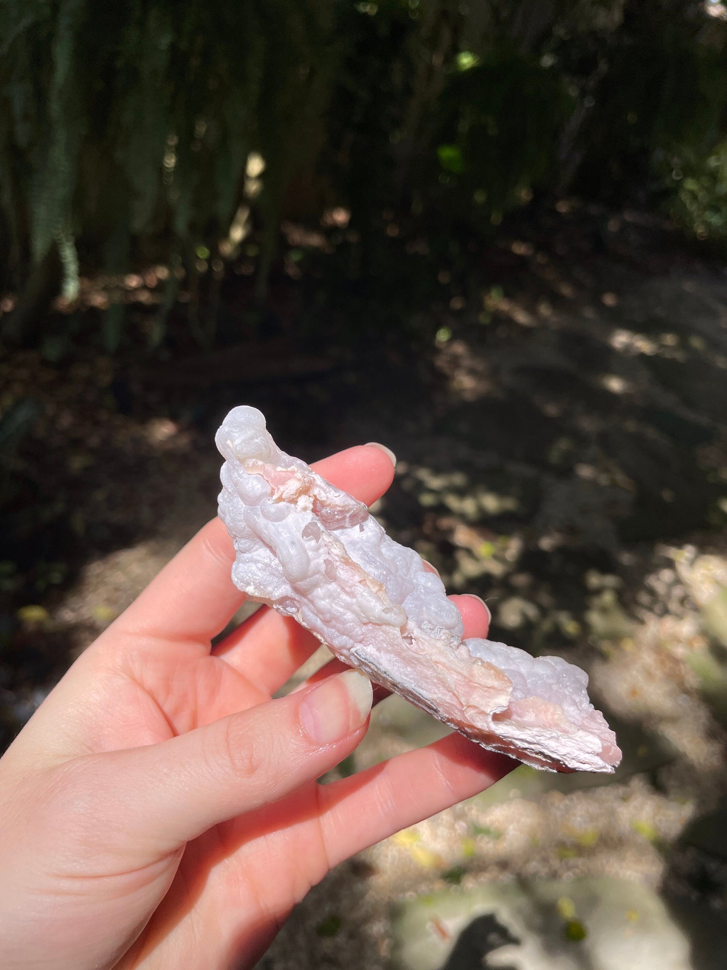 Rare Natural Botryoidal Pink Opal from Ica, Peru Specimen 84.5g Mineral Crystal