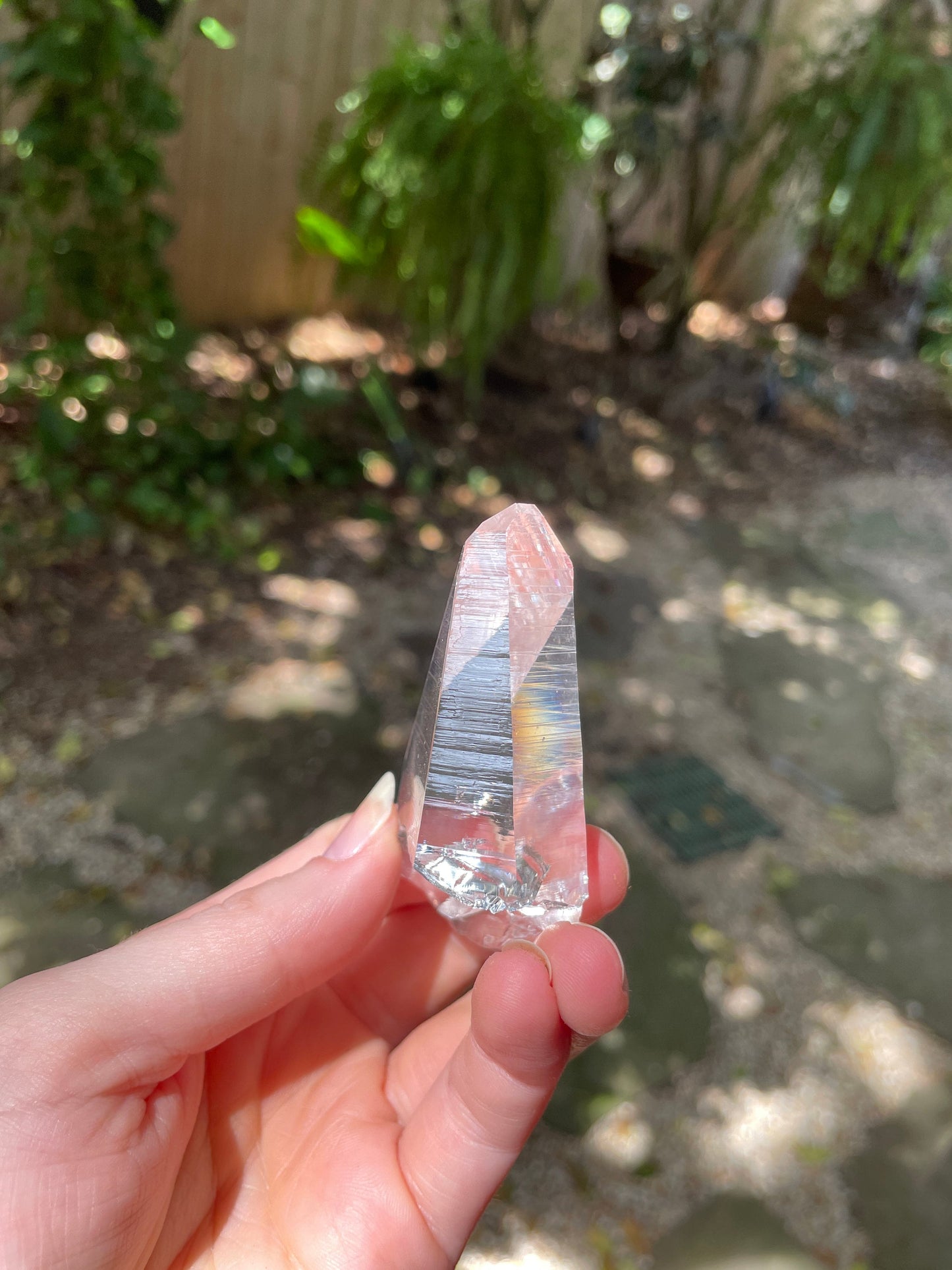 Stunning Columbian Lemurian Optical Quartz Point 61.4g Specimen Mineral Crystal Water Clear