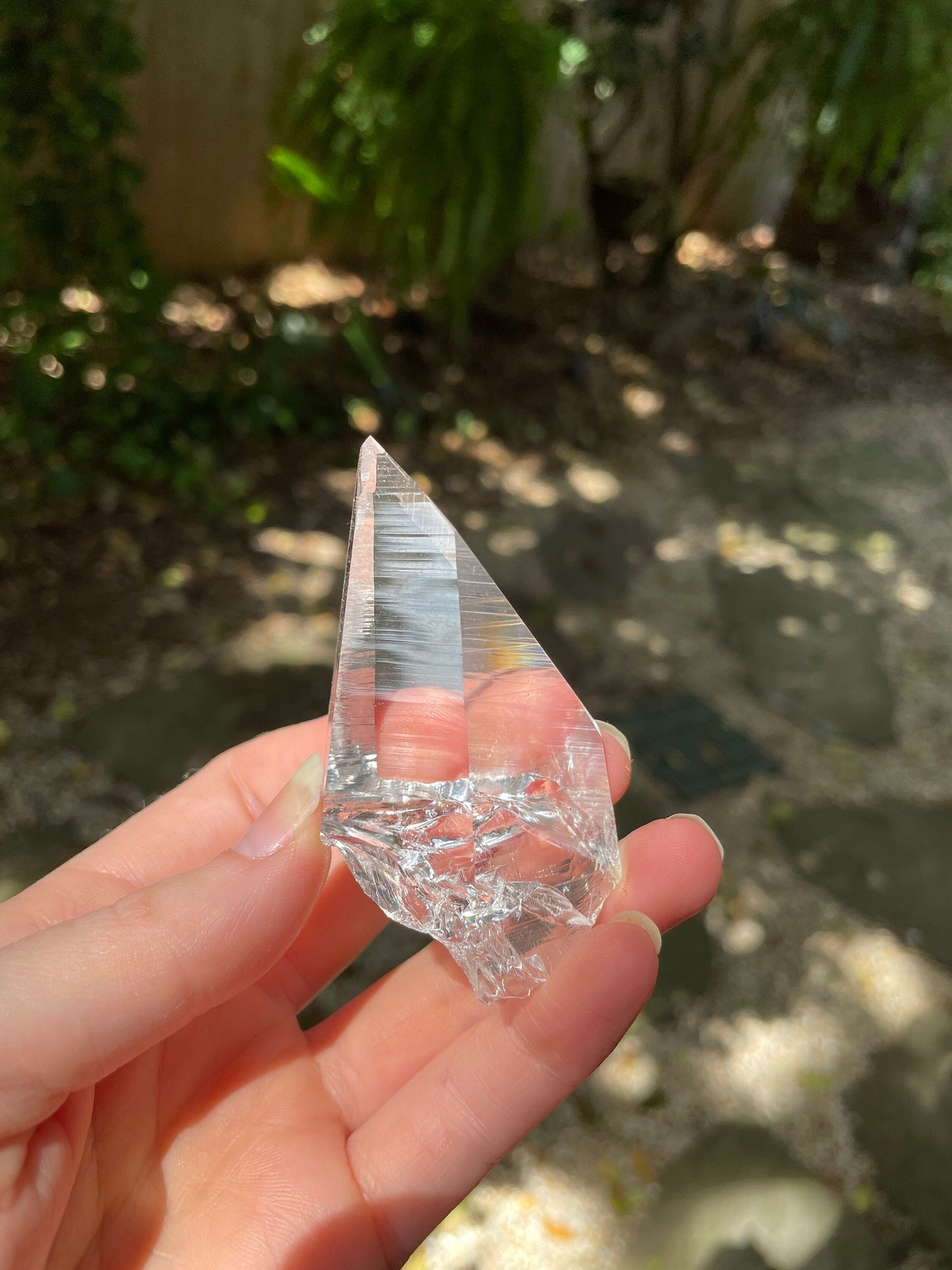 Stunning Columbian Lemurian Optical Quartz Point 61.4g Specimen Mineral Crystal Water Clear