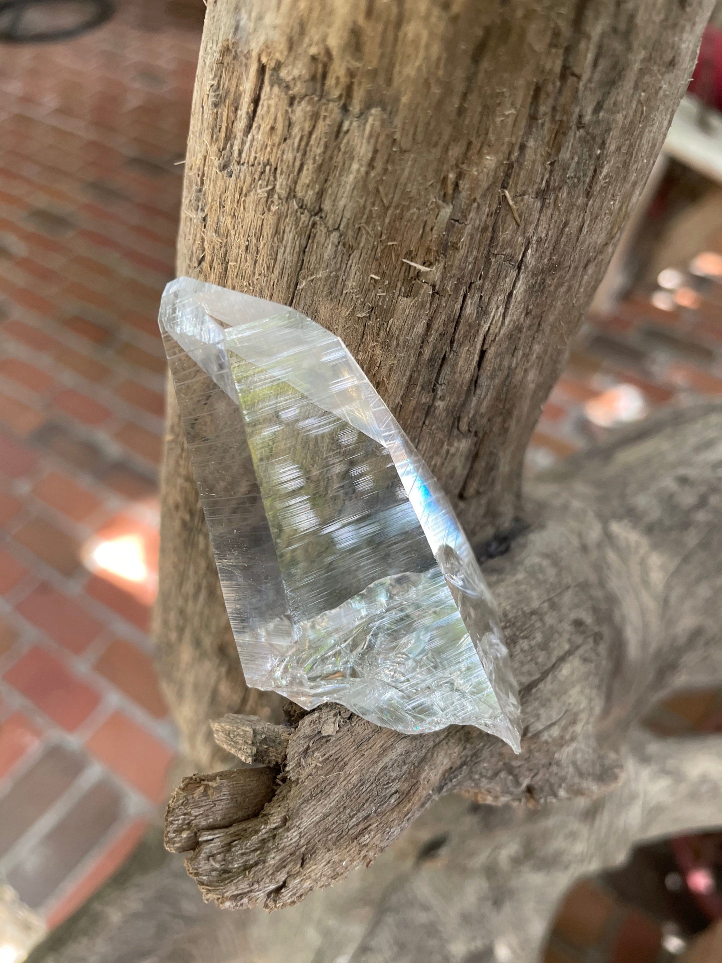 Stunning Columbian Lemurian Optical Quartz Point 61.4g Specimen Mineral Crystal Water Clear