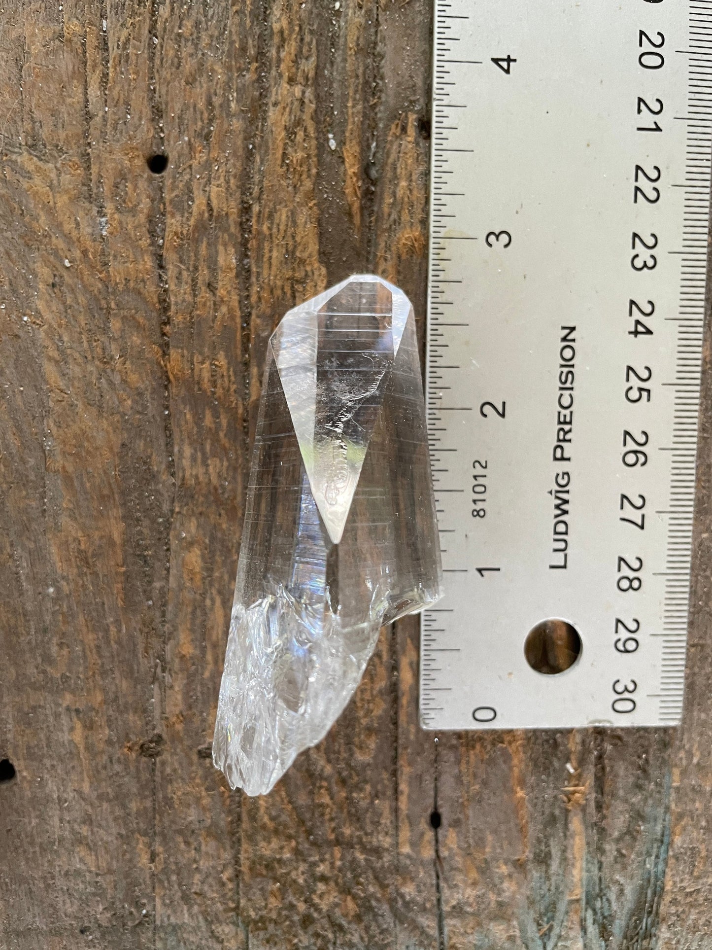 Stunning Columbian Lemurian Optical Quartz Point 61.4g Specimen Mineral Crystal Water Clear