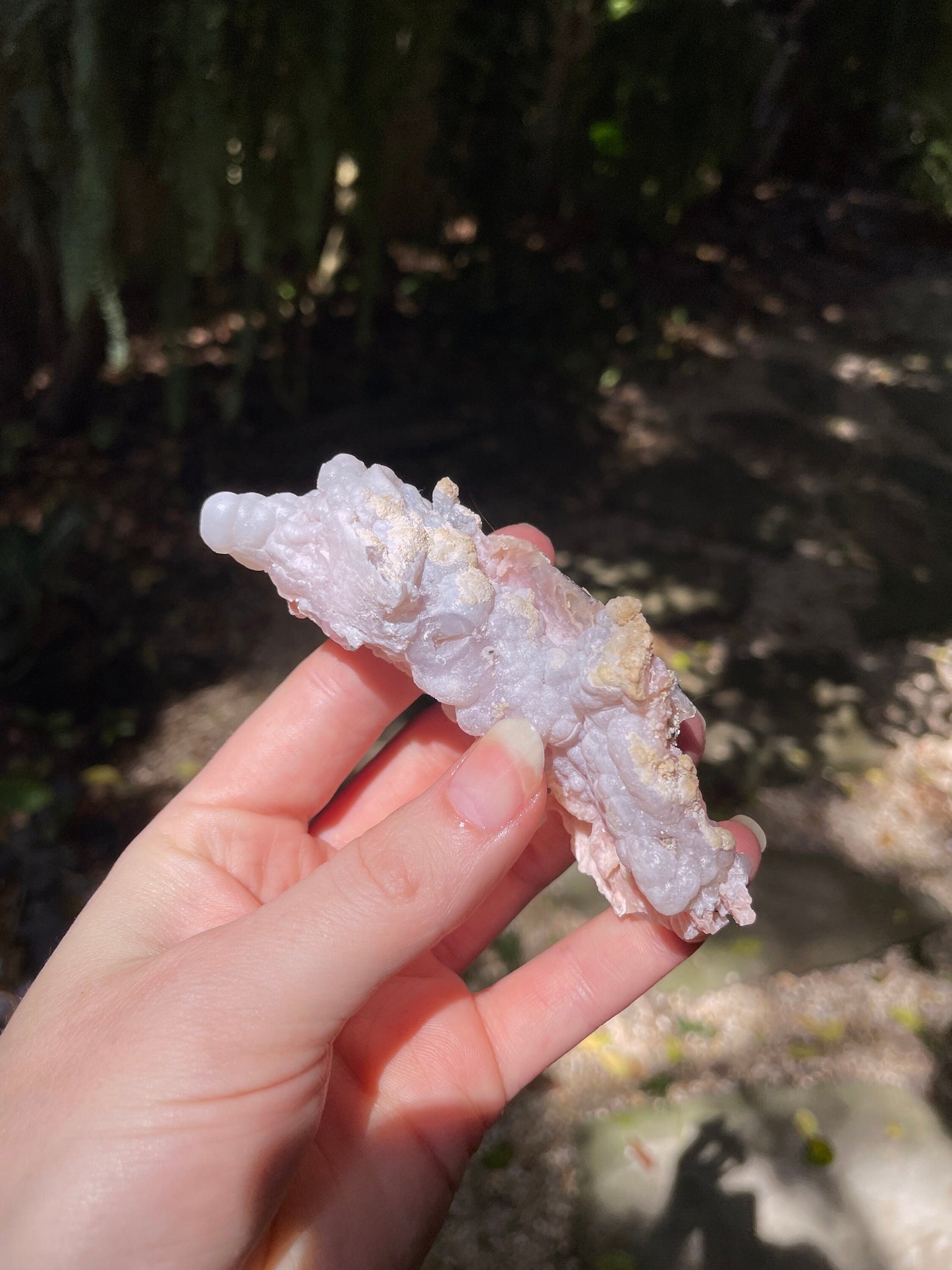 Rare Natural Botryoidal Pink Opal from Ica, Peru Specimen 84.5g Mineral Crystal