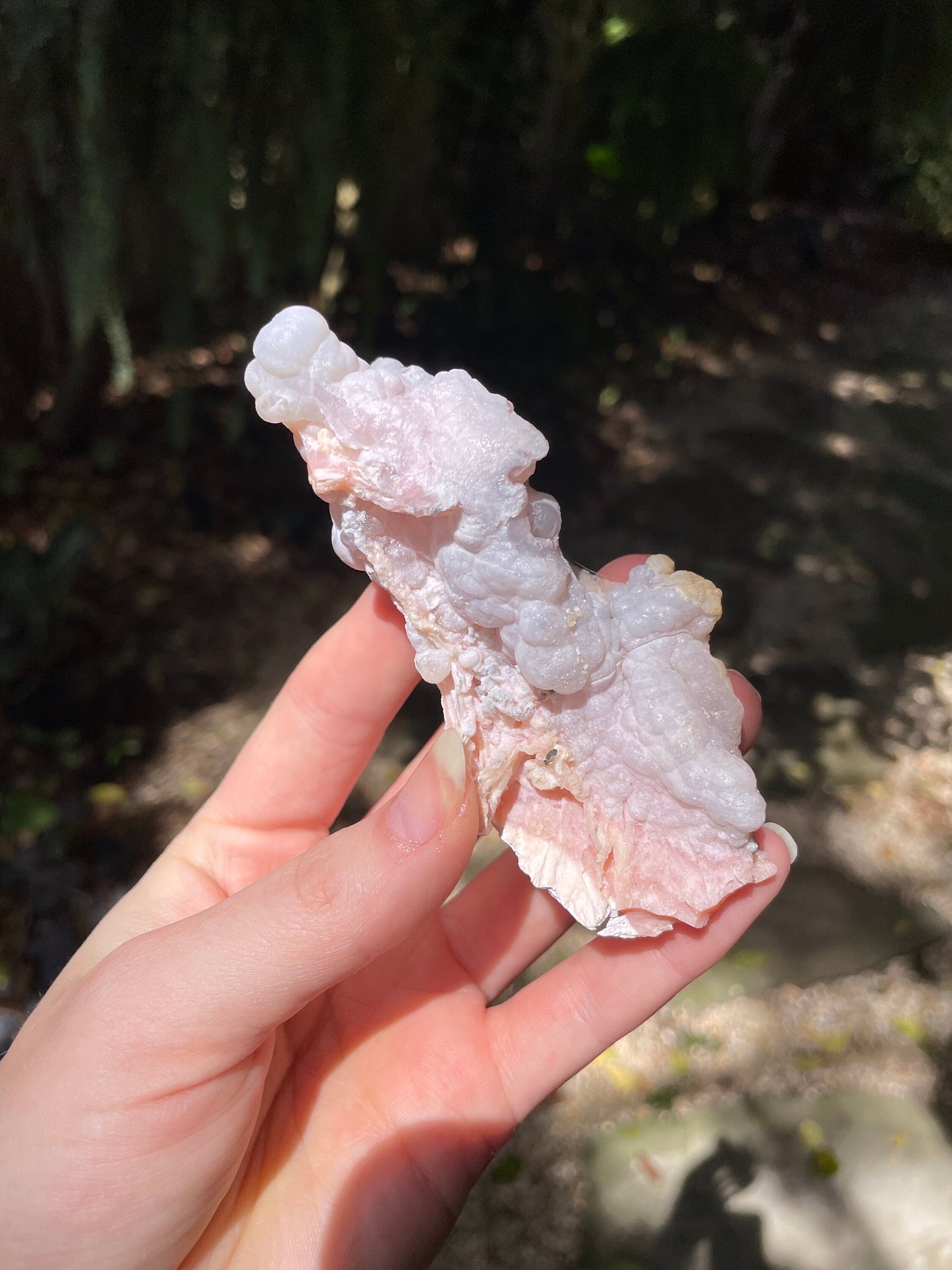 Rare Natural Botryoidal Pink Opal from Ica, Peru Specimen 84.5g Mineral Crystal