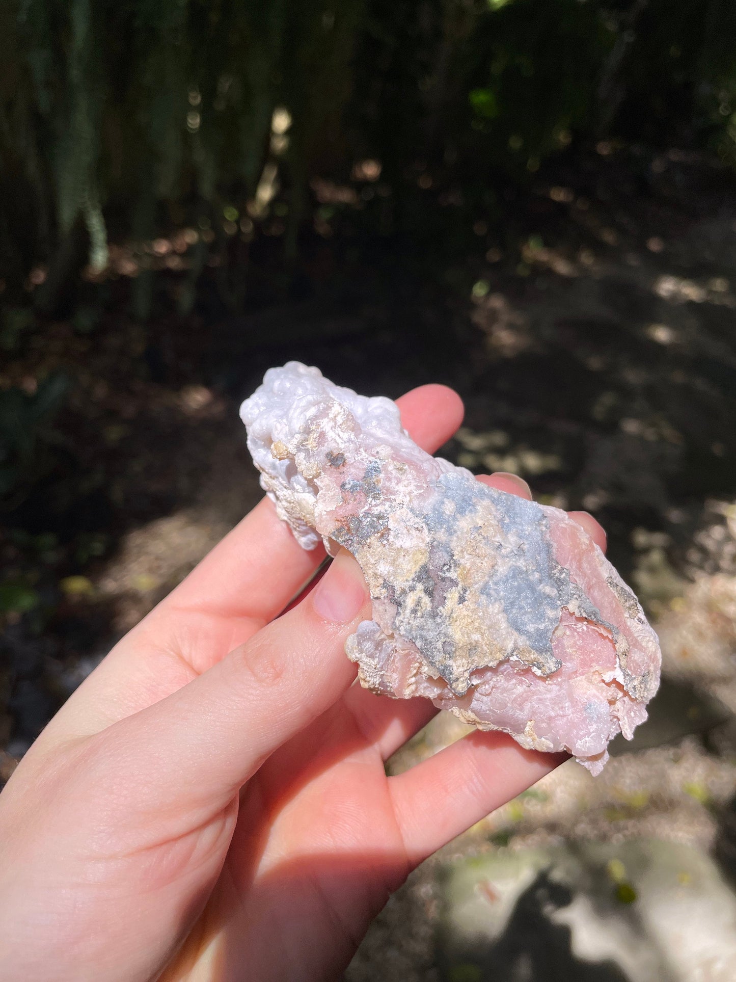 Rare Natural Botryoidal Pink Opal from Ica, Peru Specimen 84.5g Mineral Crystal