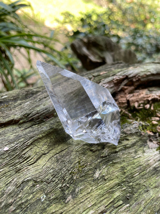 Stunning Columbian Lemurian Optical Quartz Point 61.4g Specimen Mineral Crystal Water Clear