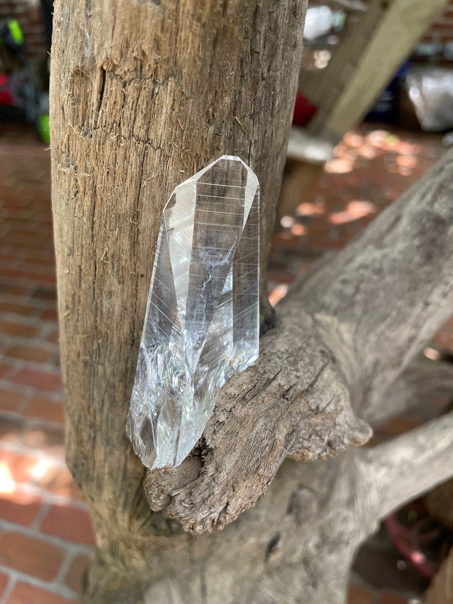 Stunning Columbian Lemurian Optical Quartz Point 61.4g Specimen Mineral Crystal Water Clear