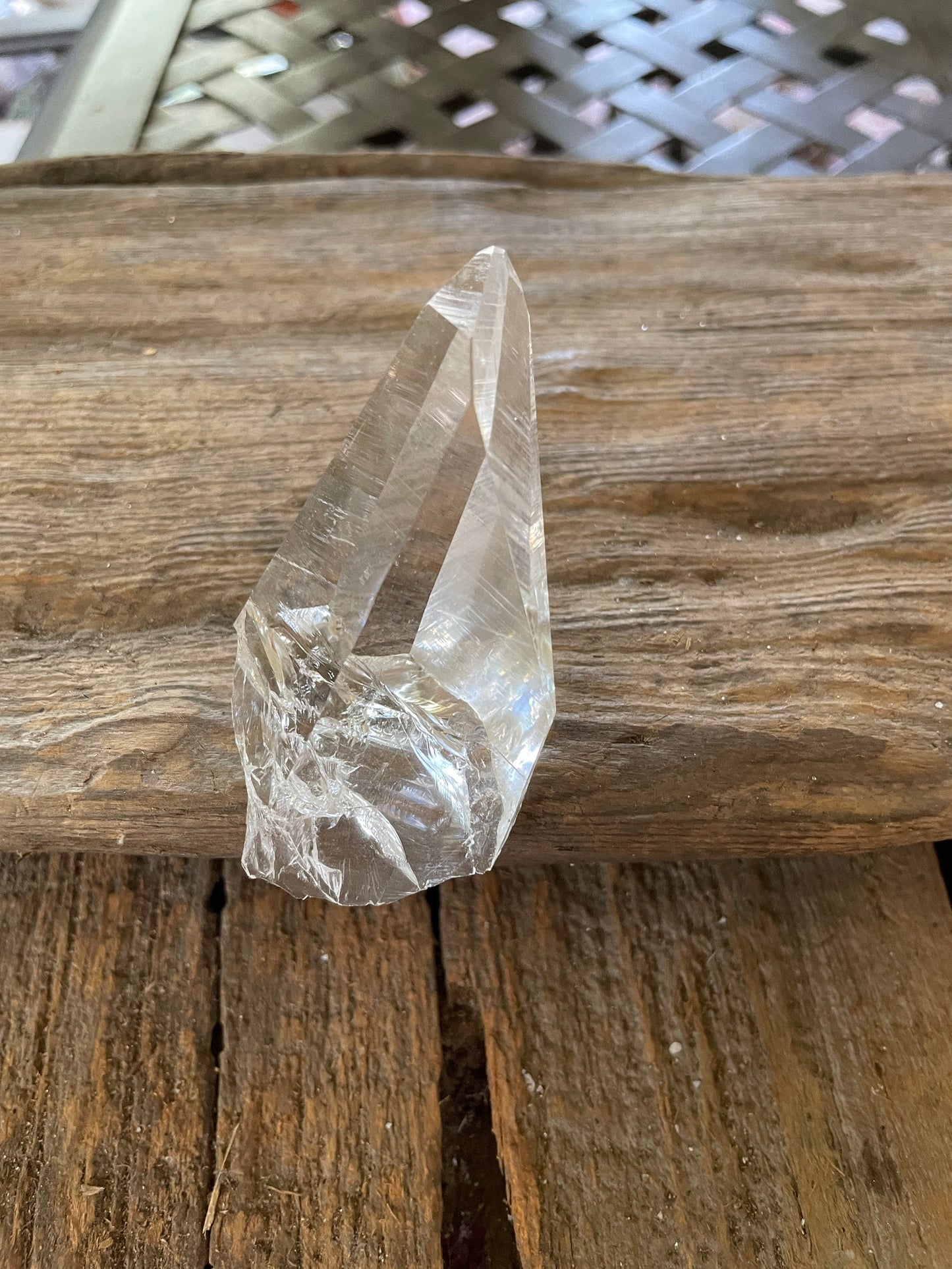 Stunning Columbian Lemurian Optical Quartz Point 61.4g Specimen Mineral Crystal Water Clear